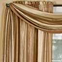 ACHIM Sheer Window Scarf Valance - 50 Inch Width x 144 Inch Length (Sandstone) - Light Filtering Polyester Curtain Scarf - Lightweight Drapes for Living Room, Bedroom & Dining Room Home Decor