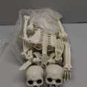 DECORLIFE 2-Pack 36" Pose-N-Stay Skeleton Decorations - 3 FT Posable Skeleton Props for Haunted House Halloween Dcor - Indoor/Outdoor Use, Heavy Duty Bones with Movable Joints & Hang Rope Included