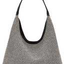 Oweisong Stripe Beach Bag for Women Summer Woven Straw Tote Handbag | Colorful Woven Hippie Purse for Vacation