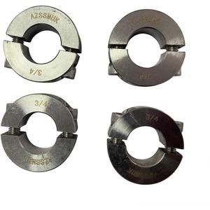 AZSSMUK Bore 3/4'' Double Split Shaft Collar Stainless Steel Lock Collar Clamp Set Screw 4PCS (3/4'', 4)
