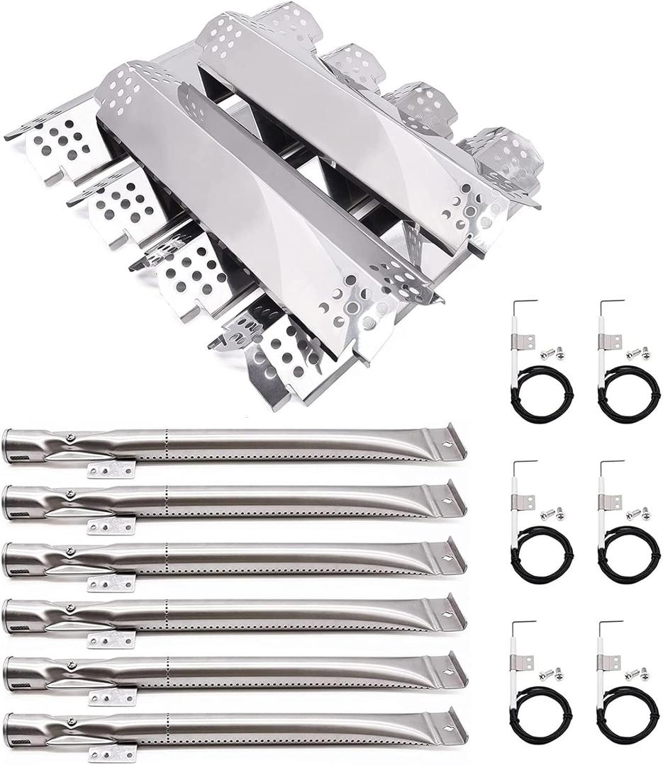 Adviace Replacement Parts for Nexgrill 720-0898 730-0898 720-0898A 720-0896CA Expert Grill 720-0969 720-0969D, Replacement 720-0898 Heat Plate Flame Tamer 720-0898 Burner 720-0898 Igniter