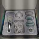 Epilator for Women, 6 in 1 Hair Removal Epilator, Shaver, Face Razor, Facial Brush, Face Massage and Body Exfoliator,IPX7 Waterproof Rechargeable Hair Removal for Women, 2 Speeds