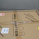 HOMECOOKIN Wood Bathroom Mirrors for Wall Mounted, 30" x40" Rustic Wood Frame Wall Mirrors Decorative for Living Room or Bedroom Vanity Mirror (Black)