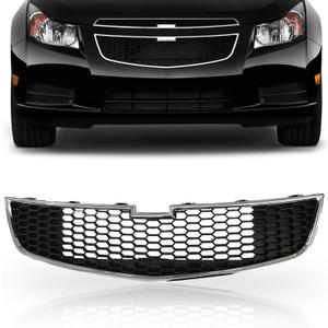 PartsFlow Front Bumper Grille Lower Black Grill With Chrome Trim For 2011 2012 2013 2014 Chevrolet Chevy Cruze GM1200624 95225615 PartsFlow Front Bumper Grille Lower Black Grill With Chrome Trim For 2011 2012 2013 2014 Chevrolet Chevy Cruze GM1200624 95225615
