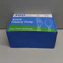 360 Count Extra Heavy Duty Clear Plastic Forks and Spoons, 180 Forks & 180 Spoons, Heat Resistant, Disposable Plastic Silverware Set