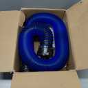 10FT RV Sewer Hose, EXTREME Heavy Duty 24 Mil TPE Material for Abrasion Resistance and Crush Protection, Camper Sewer Hose Kit with Pre-Attached Bayonet Fittings, 4-in-1 Adapter Elbow, Blue