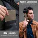 Wallet Case for Samsung Galaxy S23 5G Leather Wallet Flip Cover with Card Holder, Kickstand, Magnetic Closure, RFID Blocking TPU Shockproof Phone Case Compatible with Galaxy S23, Coffee