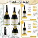50 Pcs Mini Champagne Bubbles Wedding Favor Bulk Small Champagne Bottle Shaped Bubbles with Ribbons Gold Pins and Cards for Wedding Send Off Bridal Shower Celebration, 16.5 x 20.5 x 13 inches