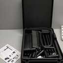 Calmootey 4-Tier Rolling Utility Cart with Drawer,Multifunctional Storage Organizer with Plastic Shelf & Metal Wheel,Storage Cart for Kitchen,Bathroom,Living Room,Office,Black