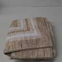 Kitchen mats for Floor Water and Oil Absorbent Runner Rugs for Kitchen, Kitchen Mat in Front of Sink,Non-Slip Kitchen Rugs,Durable Imitation Linen Kitchen Rug Beige 17x30+17x47