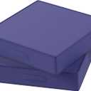 Outdoor Olefin Chair Cushions 22"x22"x5" Set of 2 Waterproof Patio Seat Cushions for Patio Furniture with 4-Level Color Fastness Sofa Pads with Handle DIY Straps for Yard Garden, Dark Blue