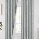 Vision Home Silver Grey Pinch Pleated Full Blackout Curtains Room Darkening Window Curtains 90 inch for Living Room Bedroom Thermal Insulated Pinch Pleat Drapes with Hooks Back Tab 2 Panel 40" Wx90 L