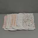 5-Pack Muslin Burp Cloths Baby Boy, Girl - Very Absorbent Baby Burp Cloth Rags, 8-Layers Viscose Derived from Bamboo Cotton Muslin Towel, Super Soft Spit Up Rags, No Shrink Washcloths (Sweet Charm)