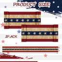 Chumia 2 Pack 2x20 ft Patriotic Flag Bunting Retro White and Blue Banner Decoration 250th Anniversary 4th of July Banner for Outside Red White Blue USA Flag American Independence Memorial Celebration
