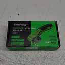 Cardboard Cutter, Rechargeable Cordless Electric Scissors, 4V Upgrade Motor Electric Box Cutter with 2 Blades, Safety Lock & LED Light, Powerful Cutting for Cardboard Box, Plastic, Leather (Green)