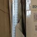 Ceiling Mounted Rollup Bathroom Shower Curtain/Liner 56" Base Up to 95" Long - Use for 9' Ceilings Waterproof PEVA Plastic Shower Curtains for Bathroom No Rod, Hooks or Rings (Stripe)