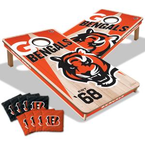 YouTheFan NFL 2’ x 4’ Professional Wood Cornhole Game with Logo Bags