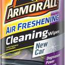 Armor All Car Interior Cleaner Wipes for Dirt & Dust - Cleaning for Cars & Truck & Motorcycle, New Car, 25 Count, 17952