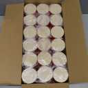 Honeydak 36 Pcs 4oz Red Candle Jars Bulk Candle Tins Small Empty Containers with Metal Wood Grain Printing Lids for Making DIY Jars Storage Wedding Gifts