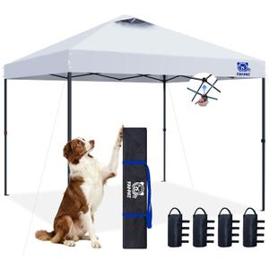 FANPAT 10x10 Pop Up Canopy White Tent, Shelter