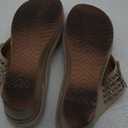 Aomigoct Wedge Sandals Women Flip Flops with High Increased Flower Platform Sandals for Women Dressy Summer Wedge Shoes Cushion FootBed Comfort Flip Flops, 40