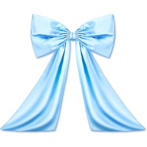 Bow Decor Large Bow for Room, Coquette Giant Ribbon Tie for Birthday Party Backdrop Wall Decor(Sky Blue,24 x 18 Inches)