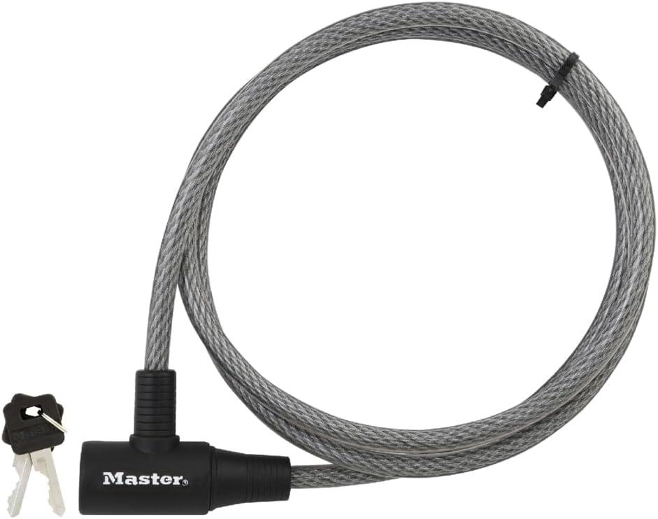 Master Lock Cable Lock, Keyed Bike Lock, 6 ft. Long, 8154DPF