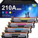 210A 210X Toner Cartridges 4 Pack | Replacement for HP 210A 210X Compatible with HP Color Laserje Pro MFP 4301fdw Wireless Printer MFP Pro 4301fdn 4201dw 4201dn,Color Pro MFP 4301 4201 Series Printer