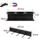 Magnetic Stanley Cup Holder for Fridge Water Bottle Organizer for Stanley 30/40 oz Tumblers Lid Organizer, Magnetic Tumbler Organizers for Stanleys Cup Accessories Ideal for Gifts