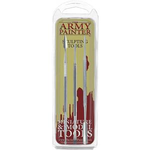 The Army Painter Clay Sculpting Tools - Set with Three Double Ended Stainless Steel Dab Tool, Polymer Clay Tools for Modeling Plastic, Resin, and Metal Miniatures - Green Stuff Putty Tool Clay