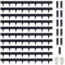 Pmango 10-Pack Galvanized Steel Landscape Lawn Edging 4.5 inch Height Black
