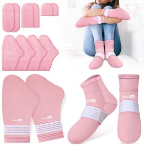 SuzziPad Cold Therapy Socks and Gloves for Chemotherapy, Chemo Must Haves for Women and Man, Ideal for Soothing Hand and Foot Discomfort, S/M