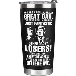 Christmas Gifts for Dad, Men - Gifts for Dad from Daughter, Son - Dads Birthday Gift Ideas, Happy Birthday gifts for Dads, Fathers - Best Dad Ever Gift, Present for dads - 20 Oz dad Tumbler
