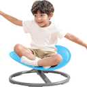 BABAMU Sensory Chair for Kids Autism Sensory Products Sit and Spin Autism Toys Spinning Chair ADHD Swivel Chair Training Body Coordination (Blue)