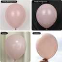 Dusty Pink Balloon Garland Arch Kit, Double Stuffed Pearl Pink White and Gold Balloon Large Clear Balloons for Girls Baby Shower Bridal Shower Wedding Birthday Party Decorations