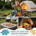 Dinosaur Blanket for Boys Girls 3D Dinosaur Throw Dino Blanket for Toddler Boys Kids Cute Smiling Dinosaurs HD Digital Print Flannel Ultra Soft Lightweight All Season (51 * 40in)