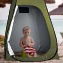 ROPODA Pop Up Tent 83inches x 48inches x 48inches, Upgrade Privacy Tent, Porta-Potty Tent Includes 1 Removable Bottom, 8 Stakes, 1 Removable Rain Cover, 1 Carrying Bag