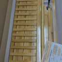 COPREE Bamboo Garment Coat Clothes Hanging Heavy Duty Rack with top Shelf and Shoe Clothing Storage Organizer Shelves