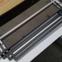 Modern Vanity Mirror, 24"x24" Geometric Art Deco Mirror with Black Metal Frame, Square Elegant Wall Mirrors for Living Room Bathroom Bedroom Entryway Hallway Fireplace