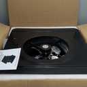 Hybrid Solar Attic Fan with Thermostat & Remote, 12" Solar Roof Vent Fan | 55W Solar Panel + AC Backup,1200CFM, Cools up to 1800Sq.ft | 24/7 Dual Power Attic Vent Exhaust Fans for House Roof Mount