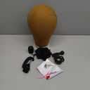 EERYA Wig Head Canvas Block Wig Head Stand, 22 Inch, Brown