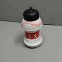 Maccabi Art Clip-On Collapsible BPA-Free Silicone Baseball Water Bottle for Kids, 18 Oz. Size