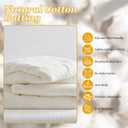 Natural Cotton Quilt Batting, 40" x 40" MidWeight (200g/m) Cotton Batting for Quilting All-Season, 100% Pure, Breathable & Soft-Ideal for Quilting, Sewing, Wearable Art & DIY