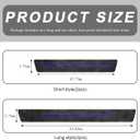 4PCS Car Door Sill Protector, Anti-Scratch Carbon Fiber Door Sill Protection Entry Edge Guard, Waterproof Scuff Threshold Strips Sticker Exterior Decor for Most Vehicles (Blue)