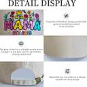 Embroidered Mama Hat for Women, for Mom, Boy Mama Girl Mama Adjustable Washed Cotton Baseball Cap (One Size, Flower Mama 2025)