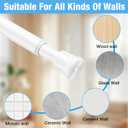 2 Pack Spring Tension Rods 27-38 Inches,5/8" Diameter White Spring Load Adjustable Expandable,Small Short Tension Curtain Rod for Windows,Kitchen,Doorway,Bathroom,Cupboard Bars