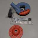 Dust Shroud for Angle Grinder 4.5-5 inch + Diamond Grinding Cup Wheel 5 inch, Universal Surface Grinding Shroud with Grinding Wheel for Concrete Surface, Cement, Marble, Rock, Granite