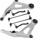 6Pcs Front Control Arm Kit for Nissan Pathfinder 2013-2019, for Infiniti QX60 2014-2019, for Infiniti JX35 2013, 2 Lower Control Arms/ 2 Sway Bar End Links/ 2 Outer Tie Rod Ends