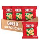 Cheez-It Cheese Crackers, Baked Snack Crackers, Lunch Snacks, White Cheddar (40 Packs) BBD: 06-09-27
