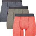 Hanes Men's Comfort Flex Fit Breathable Stretch Mesh Boxer Brief, 3 Pack, Size Medium, Assorted